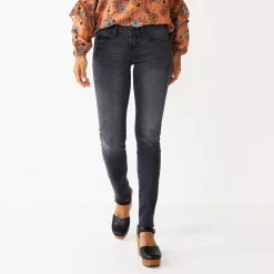 Women's Sonoma Goods For Life® Supersoft Stretch Midrise Skinny Jeans 24 Women's Sonoma Goods For Life® Supersoft Stretch Midrise Skinny Jeans -Sonoma Goods For Life Sales 2024 2954787 Gray Raw Hem