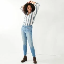 Women's Sonoma Goods For Life® Curvy High-Waisted Skinny Jeans -Sonoma Goods For Life Sales 2024 4342530 ALT4