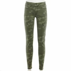 Women's Sonoma Goods For Life® Curvy High-Waisted Skinny Jeans -Sonoma Goods For Life Sales 2024 4342530 Green Camo