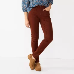 Women's Sonoma Goods For Life® Curvy High-Waisted Skinny Jeans -Sonoma Goods For Life Sales 2024 4342530 Velvet Wine