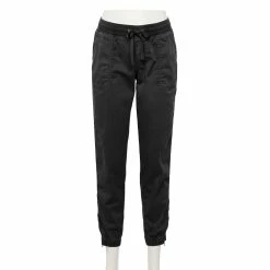 Women's Sonoma Goods For Life® Zipper-Hem Elastic-Waist Utility Jogger Pants -Sonoma Goods For Life Sales 2024 4530070 Black