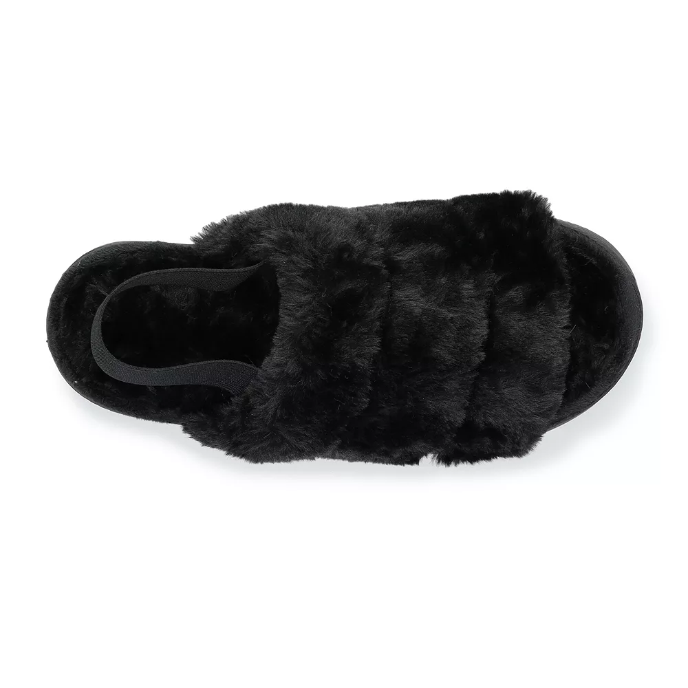 Women's Sonoma Goods For Life® Faux Fur Slide Slipper with Backstrap 8 Women's Sonoma Goods For Life® Faux Fur Slide Slipper with Backstrap - Image 8
