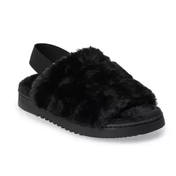 Women's Sonoma Goods For Life® Faux Fur Slide Slipper with Backstrap