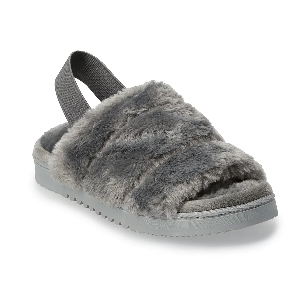 Women's Sonoma Goods For Life® Faux Fur Slide Slipper with Backstrap 2 Women's Sonoma Goods For Life® Faux Fur Slide Slipper with Backstrap - Image 2