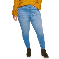 Plus Size Sonoma Goods For Life® Comfortable Favorite Mid-Rise Jeggings -Sonoma Goods For Life Sales 2024 4916239 Mariano