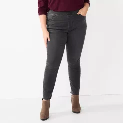 Plus Size Sonoma Goods For Life® Comfortable Favorite Mid-Rise Jeggings -Sonoma Goods For Life Sales 2024 4916239 Skylane