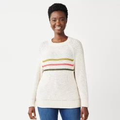Women's Sonoma Goods For Life® All Over Stitch Crewneck Sweater 22 Women's Sonoma Goods For Life® All Over Stitch Crewneck Sweater -Sonoma Goods For Life Sales 2024 4923526 Beige Stripe