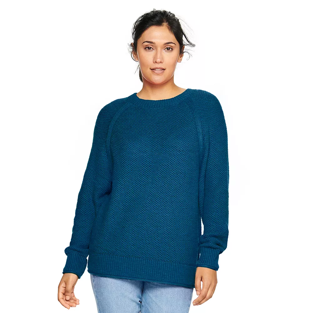 Women's Sonoma Goods For Life® All Over Stitch Crewneck Sweater 1 Women's Sonoma Goods For Life® All Over Stitch Crewneck Sweater