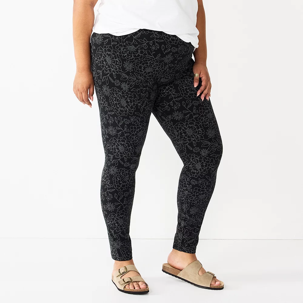 Plus Size Sonoma Goods For Life® Midrise Leggings 15 Plus Size Sonoma Goods For Life® Midrise Leggings - Image 15