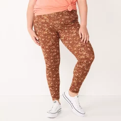Plus Size Sonoma Goods For Life® Midrise Leggings 32 Plus Size Sonoma Goods For Life® Midrise Leggings -Sonoma Goods For Life Sales 2024 4966829 Brown Floral