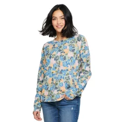 Women's Sonoma Goods For Life® Everyday Crewneck Sweatshirt -Sonoma Goods For Life Sales 2024 4974237 Light Blue Floral