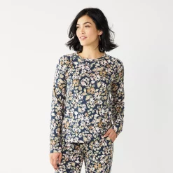 Women's Sonoma Goods For Life® Everyday Crewneck Sweatshirt -Sonoma Goods For Life Sales 2024 4974237 Navy Floral