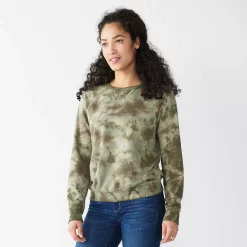 Women's Sonoma Goods For Life® Everyday Crewneck Sweatshirt -Sonoma Goods For Life Sales 2024 4974237 Olive Dye