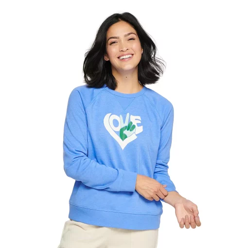 Women's Sonoma Goods For Life® Everyday Crewneck Sweatshirt -Sonoma Goods For Life Sales 2024 4974237 Peace Love Blue