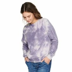 Women's Sonoma Goods For Life® Everyday Crewneck Sweatshirt -Sonoma Goods For Life Sales 2024 4974237 Purple Dye Effect