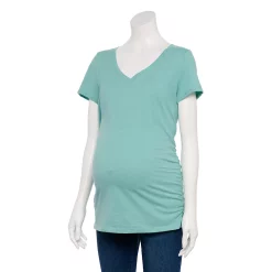 Maternity Sonoma Goods For Life® Essential V-Neck Tee -Sonoma Goods For Life Sales 2024 4980526 Island Teal