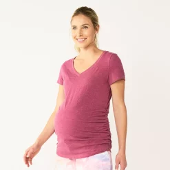 Maternity Sonoma Goods For Life® Essential V-Neck Tee -Sonoma Goods For Life Sales 2024 4980526 Mauve