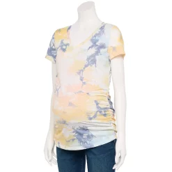Maternity Sonoma Goods For Life® Essential V-Neck Tee -Sonoma Goods For Life Sales 2024 4980526 Neutral Tie Dye