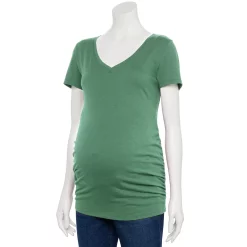 Maternity Sonoma Goods For Life® Essential V-Neck Tee -Sonoma Goods For Life Sales 2024 4980526 Unique Green