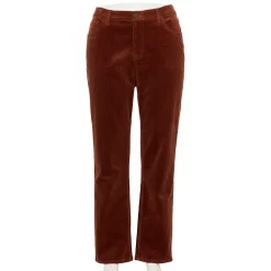 Plus Size Sonoma Goods For Life® Premium Mid-Rise Curvy Straight-Leg Jeans -Sonoma Goods For Life Sales 2024 4989903 Rustic Orange