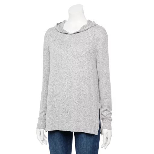 Maternity Sonoma Goods For Life® Side Slit Nursing Hoodie -Sonoma Goods For Life Sales 2024 5177488 Heather Gray