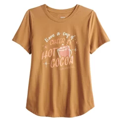 Women's Sonoma Goods For Life® Short Sleeve Holiday Graphic Tee -Sonoma Goods For Life Sales 2024 5180762 ALT5