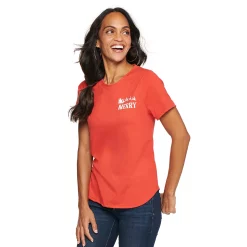 Women's Sonoma Goods For Life® Short Sleeve Holiday Graphic Tee -Sonoma Goods For Life Sales 2024 5180762 Merry Red Chest