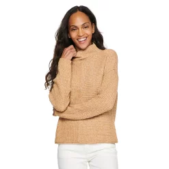 Women's Sonoma Goods For Life® Exposed Seaming Mockneck Sweater -Sonoma Goods For Life Sales 2024 5195667 Cocoa Delight