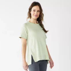 Women's Sonoma Goods For Life® Supersoft Short Sleeve Tunic 18 Women's Sonoma Goods For Life® Supersoft Short Sleeve Tunic -Sonoma Goods For Life Sales 2024 5231865 Light Green