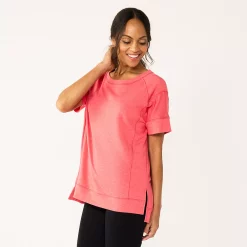 Women's Sonoma Goods For Life® Supersoft Short Sleeve Tunic 27 Women's Sonoma Goods For Life® Supersoft Short Sleeve Tunic -Sonoma Goods For Life Sales 2024 5231865 Melon Red
