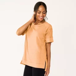 Women's Sonoma Goods For Life® Supersoft Short Sleeve Tunic 26 Women's Sonoma Goods For Life® Supersoft Short Sleeve Tunic -Sonoma Goods For Life Sales 2024 5231865 Peach
