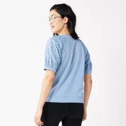 Women's Sonoma Goods For Life® Puff Sleeve Sweatshirt -Sonoma Goods For Life Sales 2024 5237696 ALT