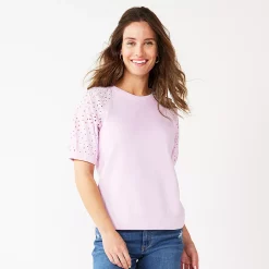 Women's Sonoma Goods For Life® Puff Sleeve Sweatshirt -Sonoma Goods For Life Sales 2024 5237696 Daydream Purple