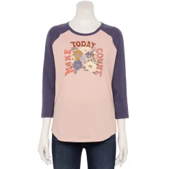 Women's Sonoma Goods For Life® Three Quarter Sleeve Baseball Graphic Tee -Sonoma Goods For Life Sales 2024 5242169 Blush Make Today Count