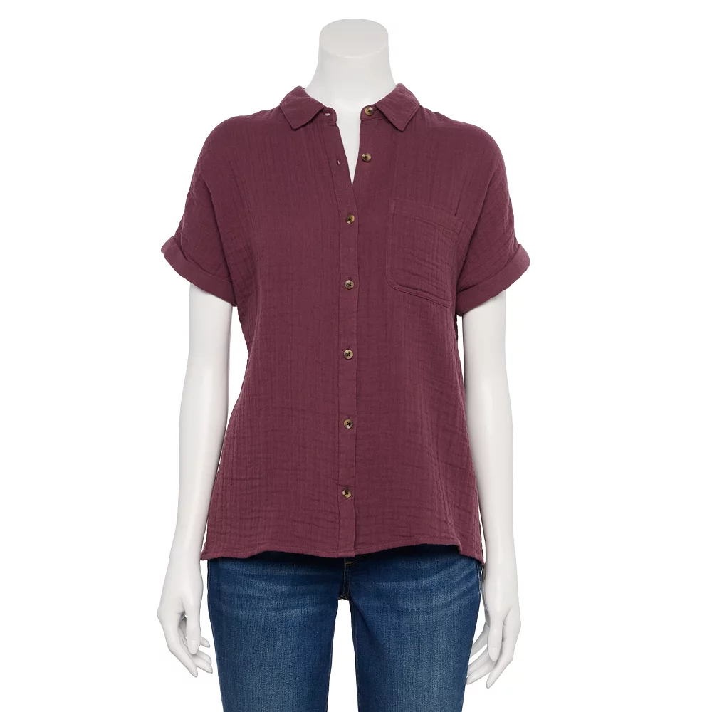 Women's Sonoma Goods For Life® Button-Front Shirt 14 Women's Sonoma Goods For Life® Button-Front Shirt - Image 14