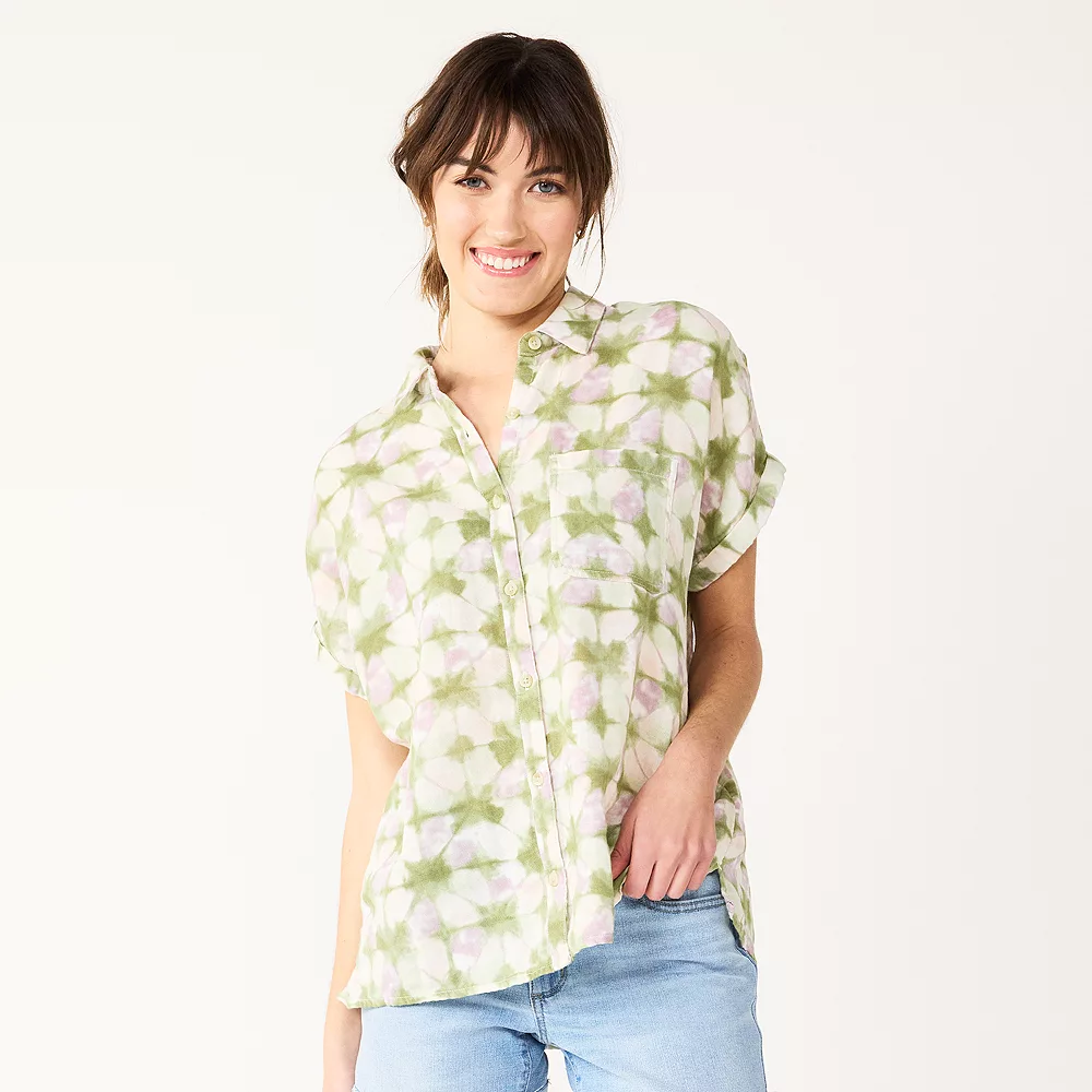 Women's Sonoma Goods For Life® Button-Front Shirt 12 Women's Sonoma Goods For Life® Button-Front Shirt - Image 12