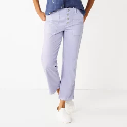 Women's Sonoma Goods For Life® Convertible Tapered-Leg High-Waisted Utility Pants -Sonoma Goods For Life Sales 2024 5260735 Glazed Berry