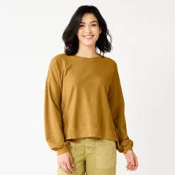 Women's Sonoma Goods For Life® Side Tie Sweatshirt -Sonoma Goods For Life Sales 2024 5271671 Copperish