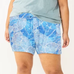 Plus Size Sonoma Goods For Life® Pajama Shorts -Sonoma Goods For Life Sales 2024 5490355 Blue Crackle