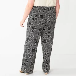 Plus Size Sonoma Goods For Life® Linen-Blend Wide-Leg Pants -Sonoma Goods For Life Sales 2024 5517827 ALT