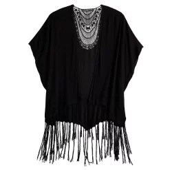 Women's Sonoma Goods For Life® Crochet Back Fringe Ruana -Sonoma Goods For Life Sales 2024 5552288 ALT2