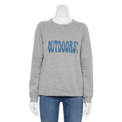 Women's Sonoma Goods For Life® Petite Everyday Crewneck Sweatshirt -Sonoma Goods For Life Sales 2024 5562029 Gray Outdoorsy