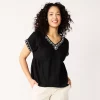 Petite Sonoma Goods For Life® Dolman Sleeve Half Peplum Top