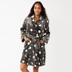 Women's Sonoma Goods For Life® Short Plush Robe -Sonoma Goods For Life Sales 2024 5574694 Gray Celestial