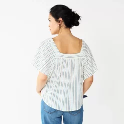 Women's Sonoma Goods For Life® Flutter Shoulder Top -Sonoma Goods For Life Sales 2024 5583549 ALT