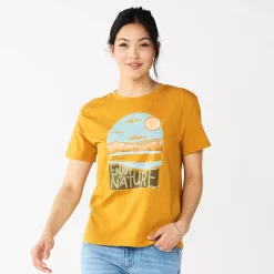 Women's Sonoma Goods For Life® Relaxed Graphic Tee 22 Women's Sonoma Goods For Life® Relaxed Graphic Tee -Sonoma Goods For Life Sales 2024 5596692 Gold Enjoy Nature
