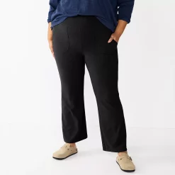 Plus Size Sonoma Goods For Life® High-Waisted Flare Leggings -Sonoma Goods For Life Sales 2024 5613405 Black