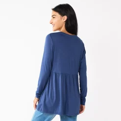 Maternity Sonoma Goods For Life® Long Sleeve Empire Waist Top -Sonoma Goods For Life Sales 2024 5635424 ALT