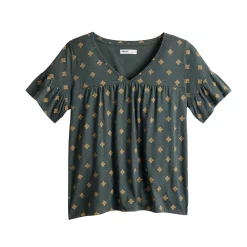 Women's Sonoma Goods For Life® Ruffled Babydoll Top -Sonoma Goods For Life Sales 2024 5665750 ALT5