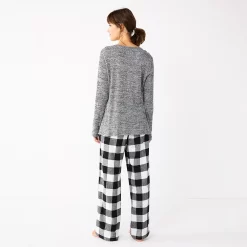 Petite Sonoma Goods For Life® Flannel Pajama Pants & Pajama Top Sleep Set -Sonoma Goods For Life Sales 2024 5675636 ALT